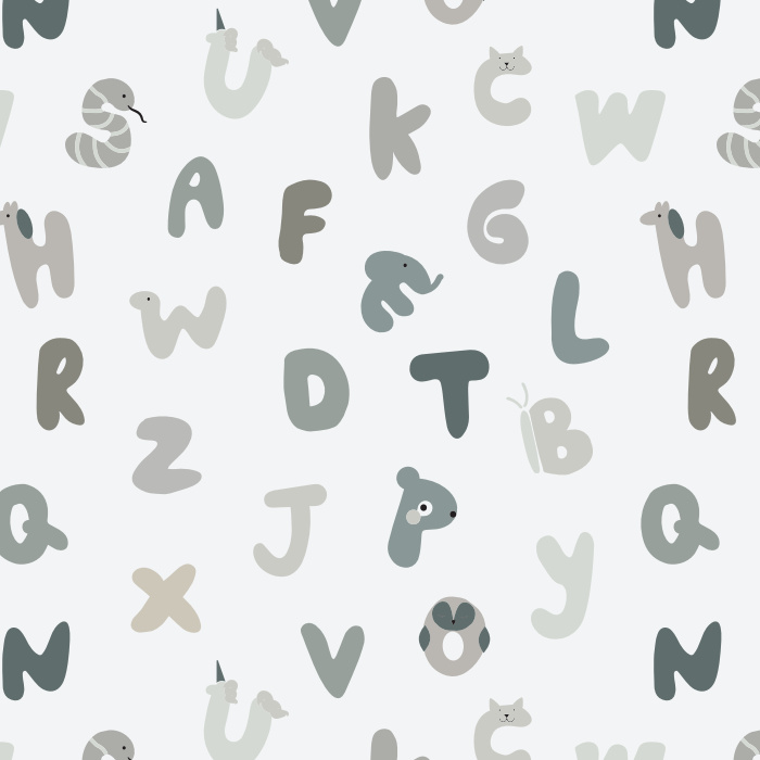 Create the perfect space for your little one to learn and grow with our Alphabet Animals Peel and Stick Removable Wallpaper.