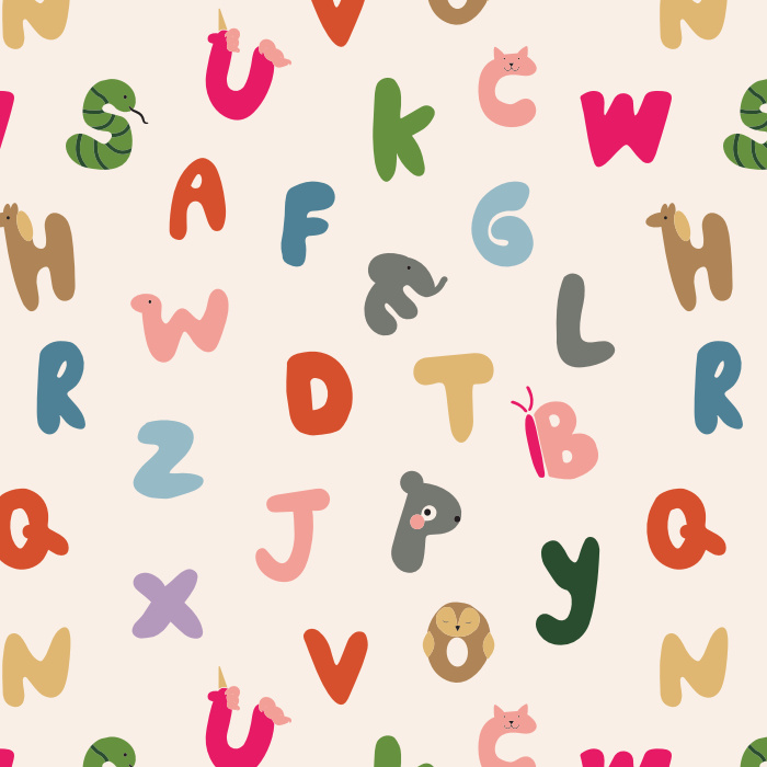 Create the perfect space for your little one to learn and grow with our Alphabet Animals Peel and Stick Removable Wallpaper.