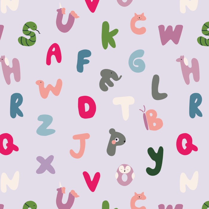 Create the perfect space for your little one to learn and grow with our Alphabet Animals Peel and Stick Removable Wallpaper.