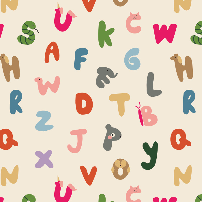 Create the perfect space for your little one to learn and grow with our Alphabet Animals Peel and Stick Removable Wallpaper.