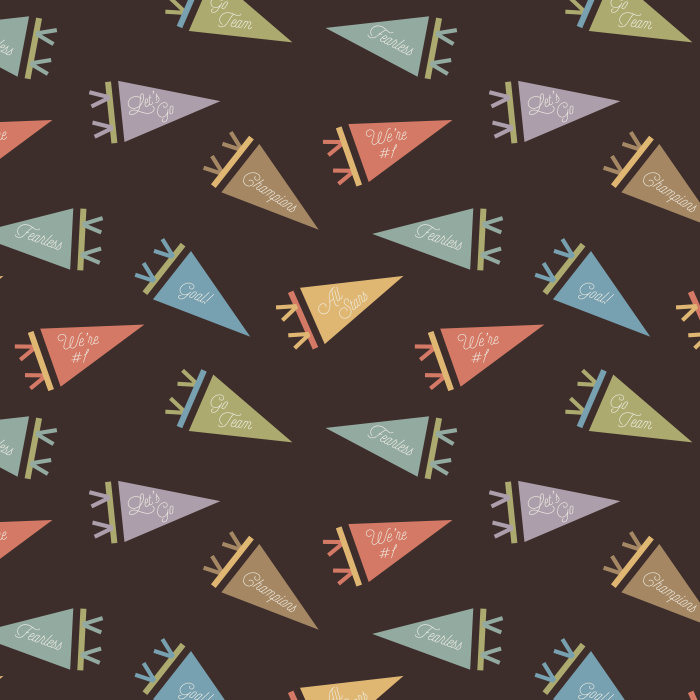 Hype up your child and their dreams with our Team Pennants Peel and Stick Removable Wallpaper.