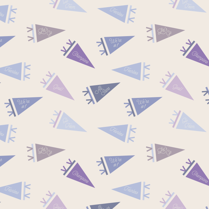 Hype up your child and their dreams with our Team Pennants Peel and Stick Removable Wallpaper.