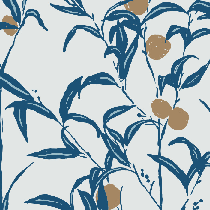 Give your home a sophisticated yet natural touch with our Orangerie Orchard Peel and Stick Removable Wallpaper.