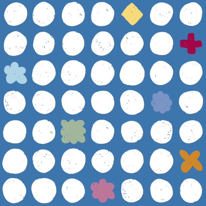 Spice up your space with our Odd One Out Peel and Stick Removable Wallpaper.