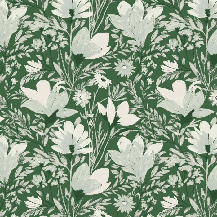 Bring new life to your interior with our Cobalt Bloom Peel and Stick Removable Wallpaper.