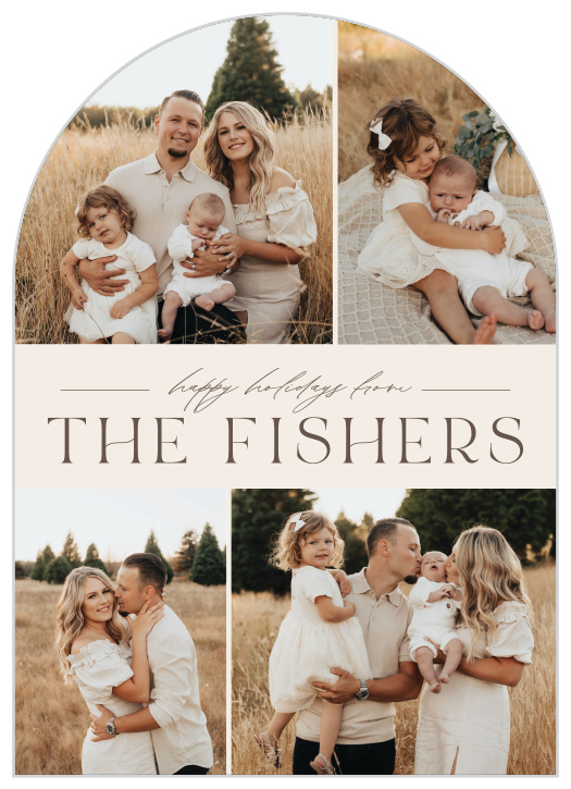 Share this year's best memories in style with our Mod Quad Arched Holiday Cards.