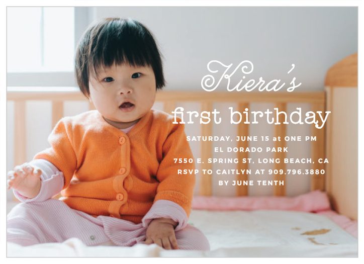 Announce your little one's big day with the It's My Birthday First Birthday Invitations.