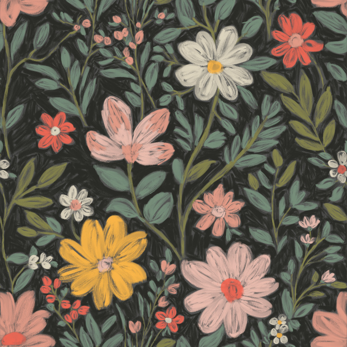 Add a beautiful garden to any wall in your home with our Artsy Evergreen Peel And Stick Removable Wallpaper.