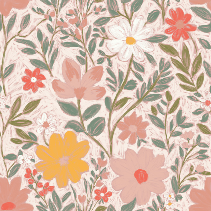 Add a beautiful garden to any wall in your home with our Artsy Evergreen Peel And Stick Removable Wallpaper.