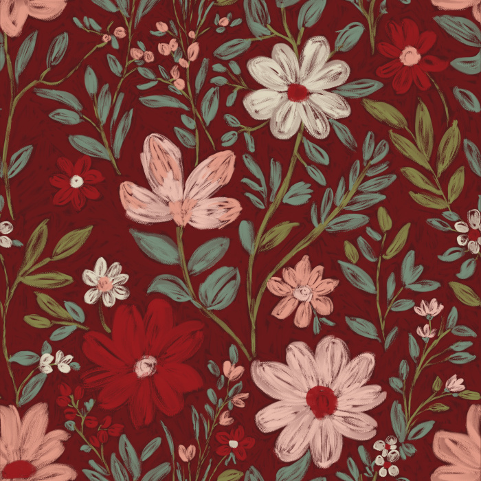 Add a beautiful garden to any wall in your home with our Artsy Evergreen Peel And Stick Removable Wallpaper.