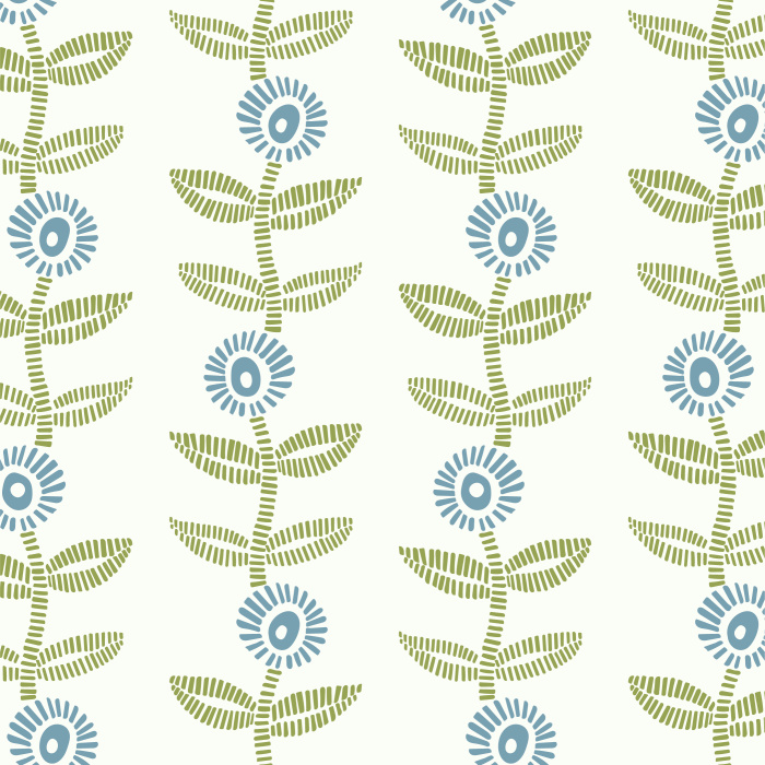 Add a playful garden to any wall in your home with our Nostalgic Flora Peel And Stick Removable Wallpaper.