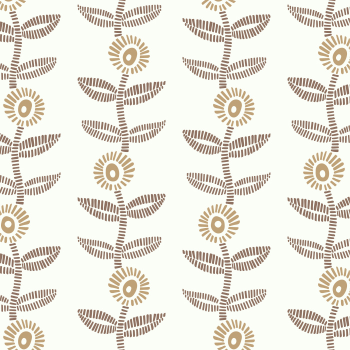 Add a playful garden to any wall in your home with our Nostalgic Flora Peel And Stick Removable Wallpaper.