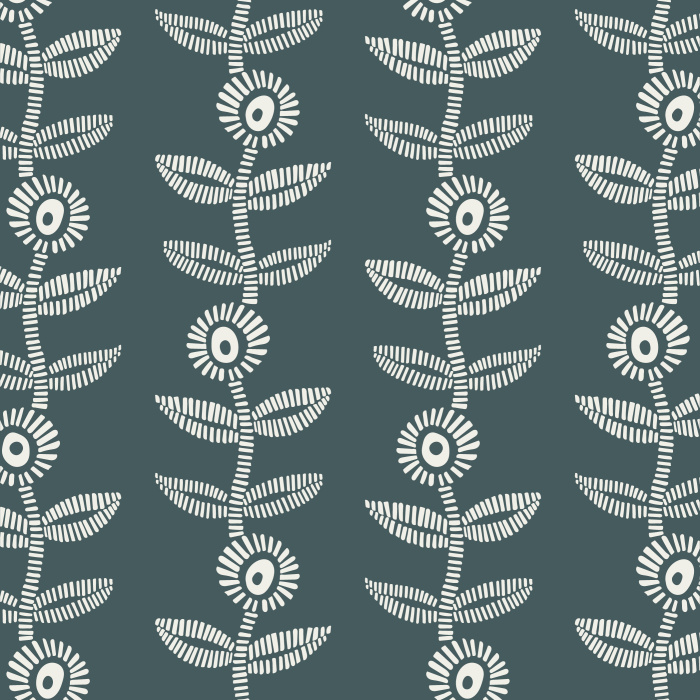 Add a playful garden to any wall in your home with our Nostalgic Flora Peel And Stick Removable Wallpaper.