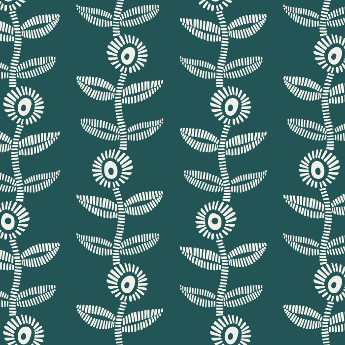 Add a playful garden to any wall in your home with our Nostalgic Flora Peel And Stick Removable Wallpaper.