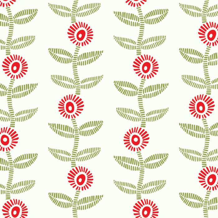 Add a playful garden to any wall in your home with our Nostalgic Flora Peel And Stick Removable Wallpaper.