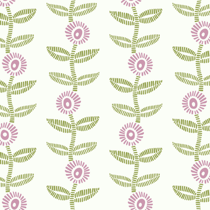 Add a playful garden to any wall in your home with our Nostalgic Flora Peel And Stick Removable Wallpaper.