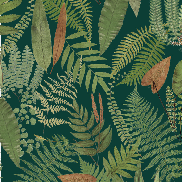 Bring the beauty of nature into your home with our Classic Fernology Peel and Stick Wallpaper. 