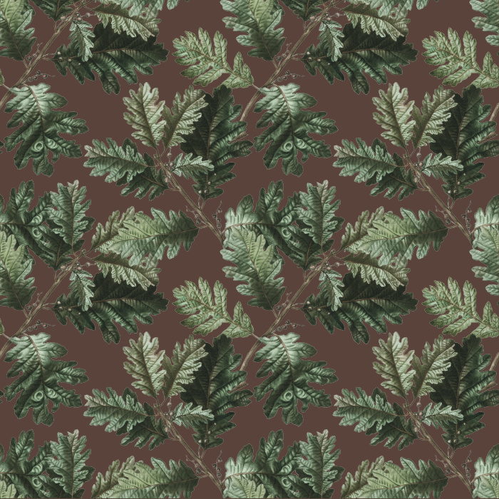 Bring a vintage vibe to any wall in your home with our Oak Leaves Peel And Stick Removable Wallpaper.