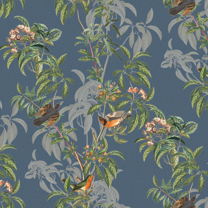 Reinvigorate your space with our Audubon Summer Peel and Stick Removable Wallpaper. 