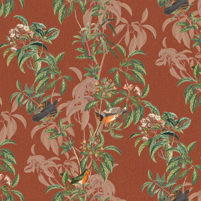 Reinvigorate your space with our Audubon Summer Peel and Stick Removable Wallpaper.