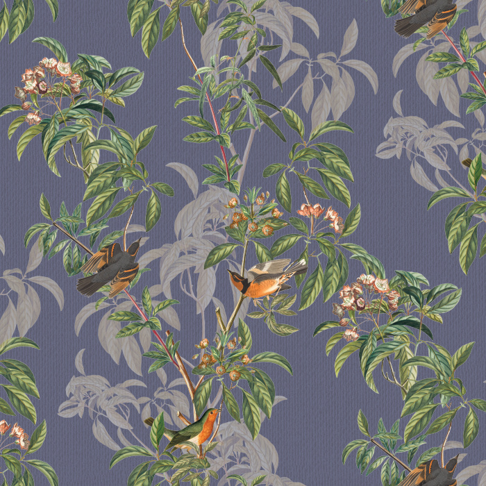 Reinvigorate your space with our Audubon Summer Peel and Stick Removable Wallpaper. 