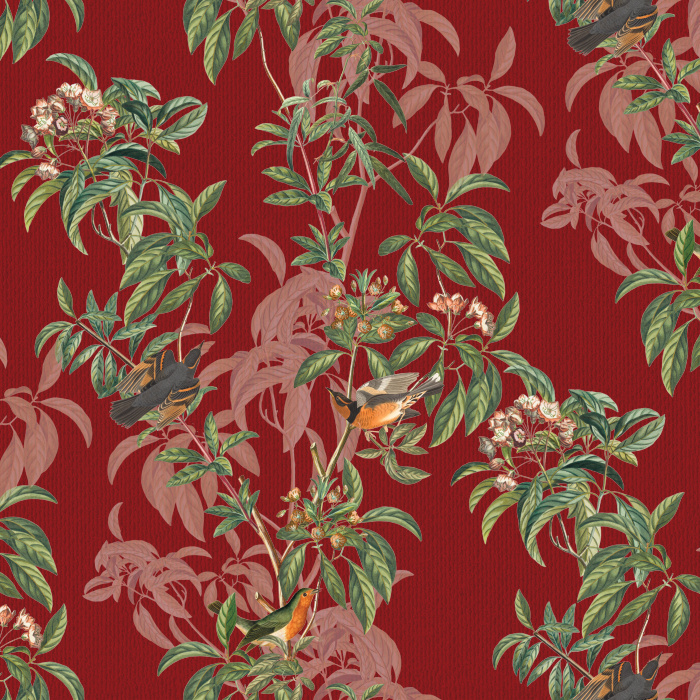 Reinvigorate your space with our Audubon Summer Peel and Stick Removable Wallpaper. 