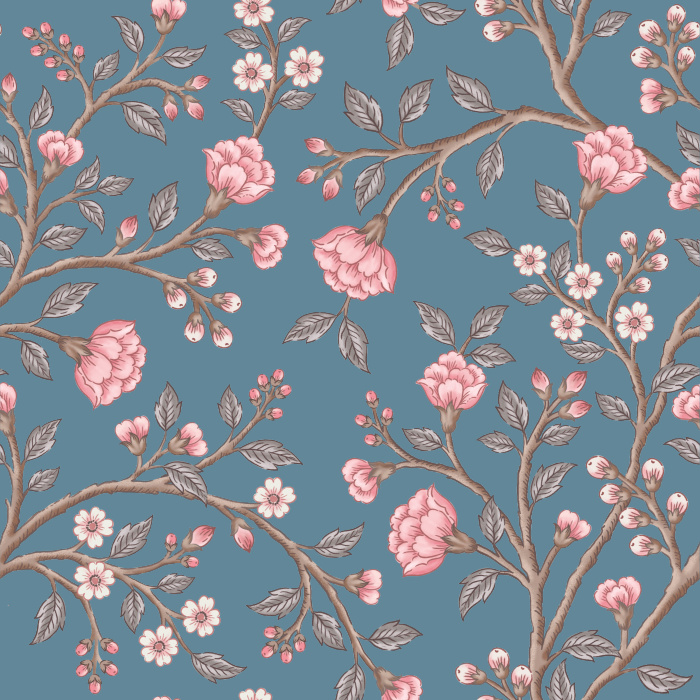 Our Chinoiserie Flowers Peel And Stick Removable Wallpaper is sure to create a vintage vibe to any wall in your home.
