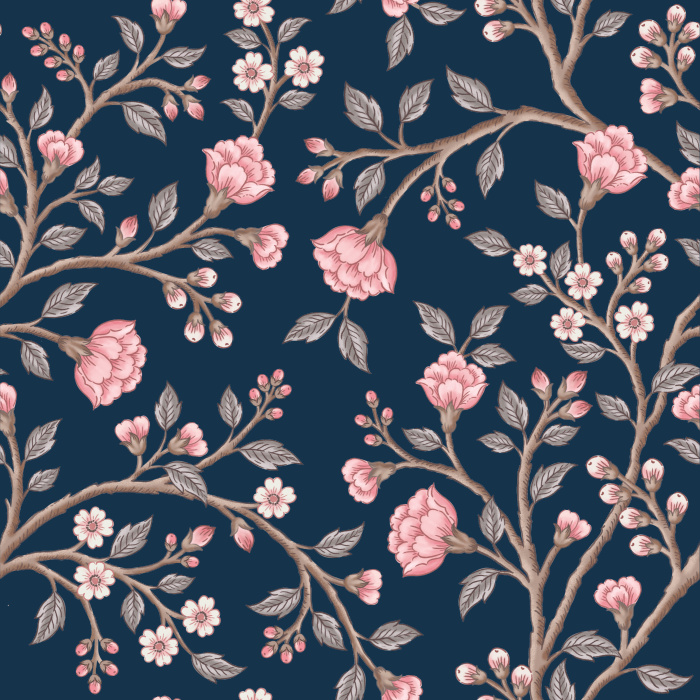 Our Chinoiserie Flowers Peel And Stick Removable Wallpaper is sure to create a vintage vibe to any wall in your home.