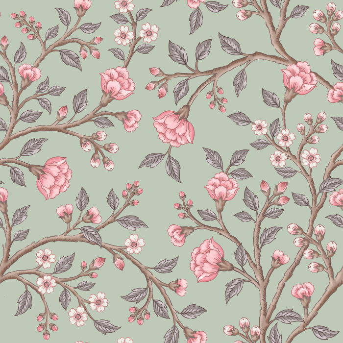 Our Chinoiserie Flowers Peel And Stick Removable Wallpaper is sure to create a vintage vibe to any wall in your home.