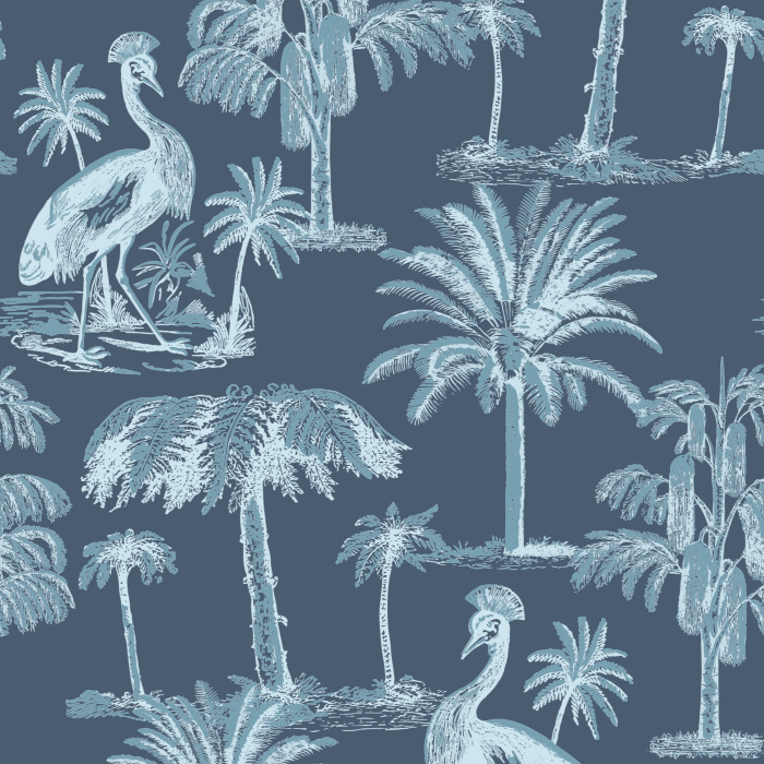 Transform your home into a dream space with our Tropical Plumage Peel and Stick Removable Wallpaper.