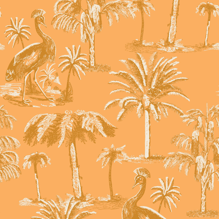 Transform your home into a dream space with our Tropical Plumage Peel and Stick Removable Wallpaper.