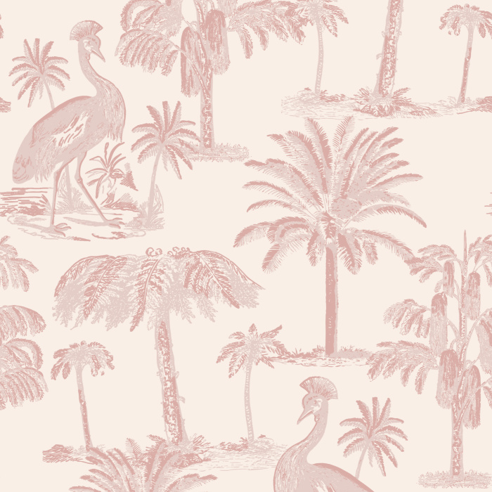 Transform your home into a dream space with our Tropical Plumage Peel and Stick Removable Wallpaper.