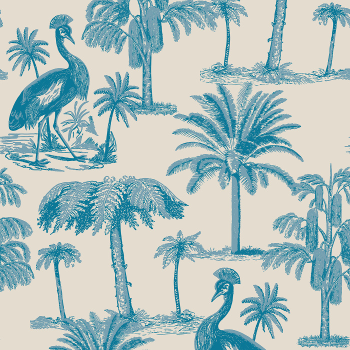 Transform your home into a dream space with our Tropical Plumage Peel and Stick Removable Wallpaper.