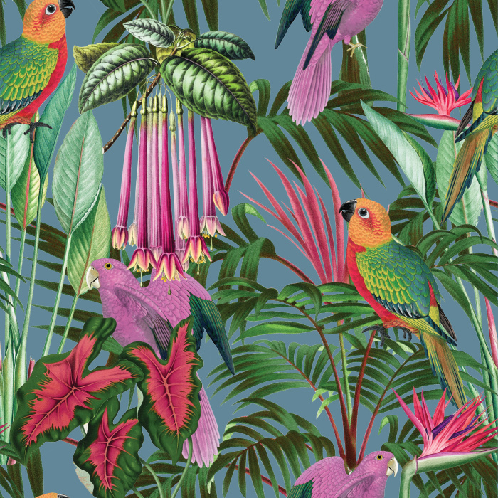 Bring a tropical oasis to any room in your home with our Palm Royale Peel And Stick Removable Wallpaper.