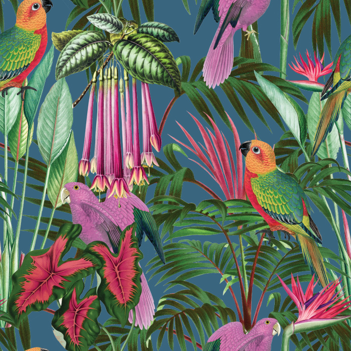 Bring a tropical oasis to any room in your home with our Palm Royale Peel And Stick Removable Wallpaper.