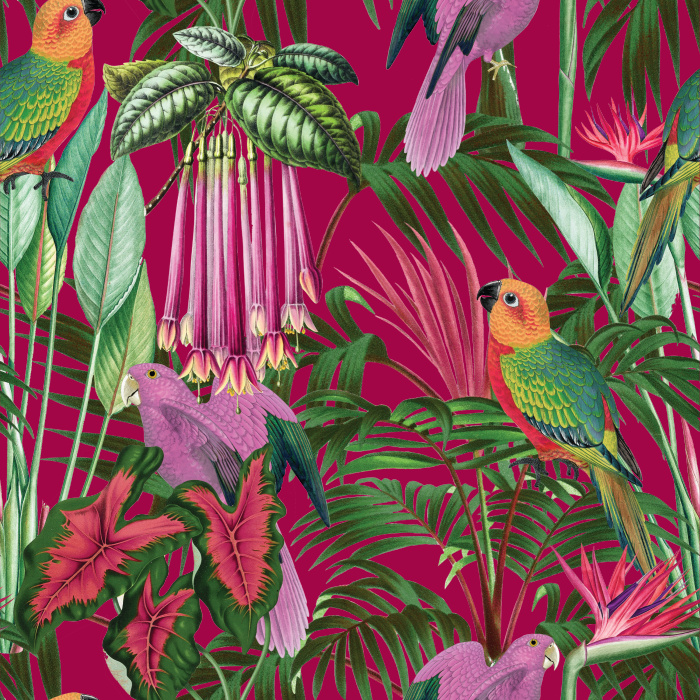Bring a tropical oasis to any room in your home with our Palm Royale Peel And Stick Removable Wallpaper.