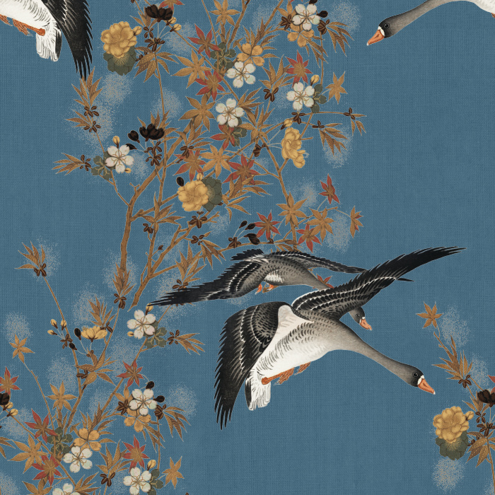 Create an enchanting space with our Ducks at Night Peel and Stick Removable Wallpaper.