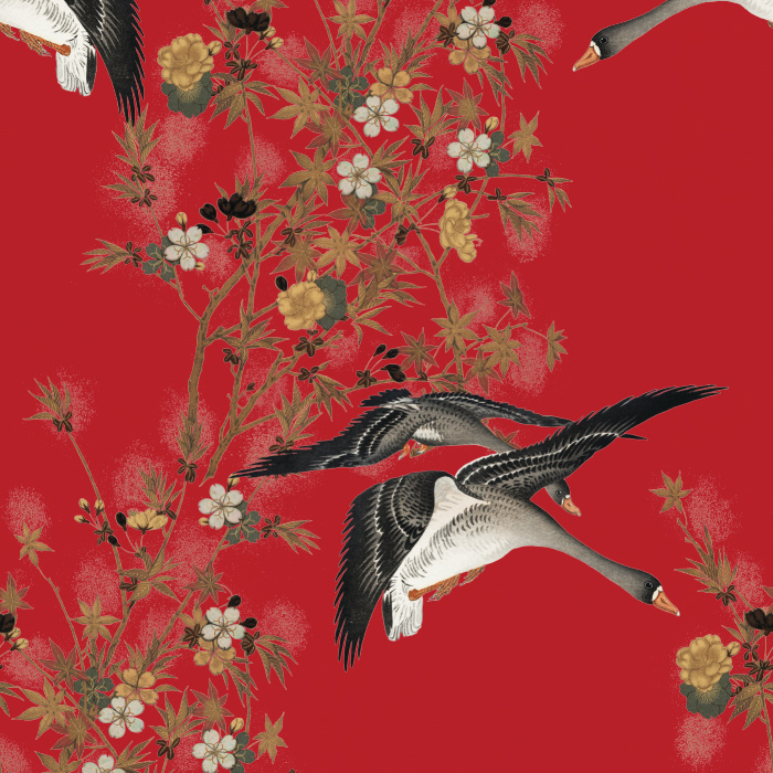 Create an enchanting space with our Ducks at Night Peel and Stick Removable Wallpaper.