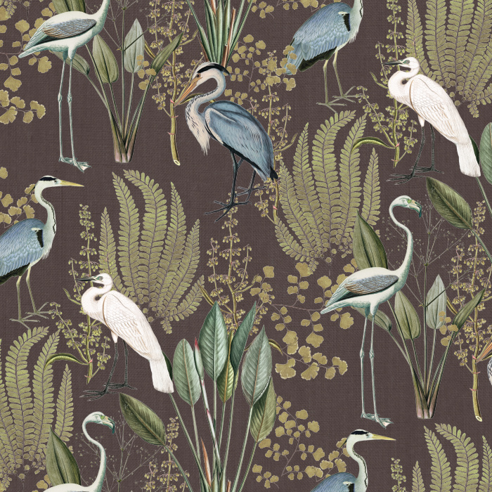 Create a beautiful getaway in your own home with our Herons in the Lake Peel and Stick Removable Wallpaper.