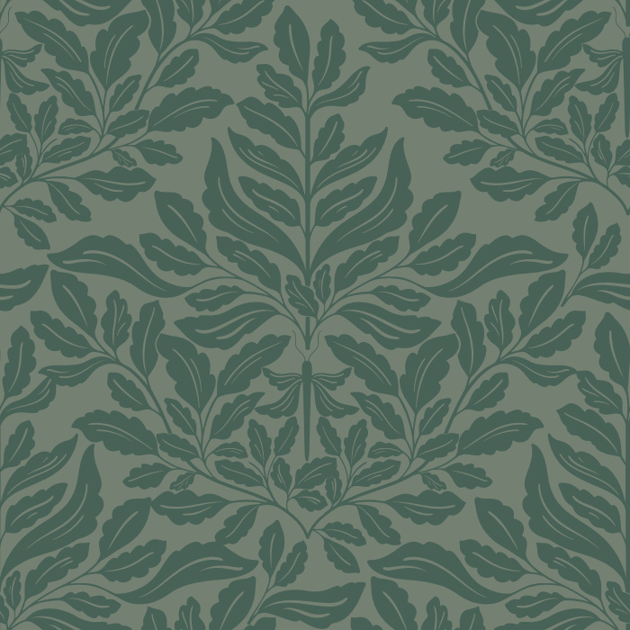 Create an enchantingly classic look with our Lost Dragonfly Peel and Stick Removable Wallpaper.