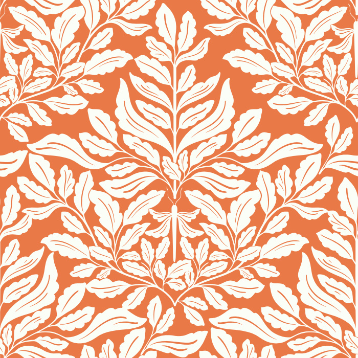 Create an enchantingly classic look with our Lost Dragonfly Peel and Stick Removable Wallpaper.