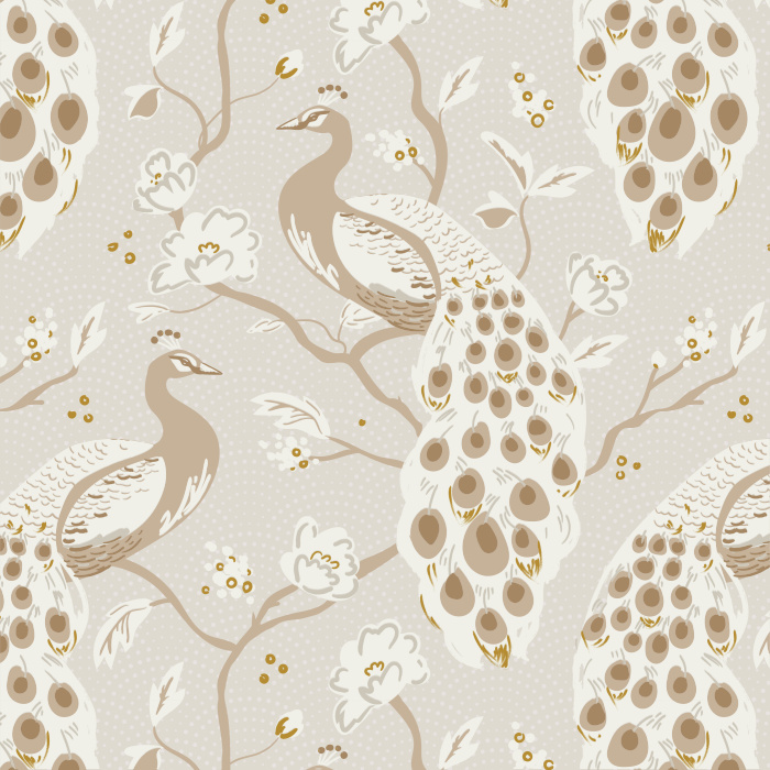 Enhance any wall in your home with the classic motif of our Peacock Chinoiserie Peel And Stick Removable Wallpaper.