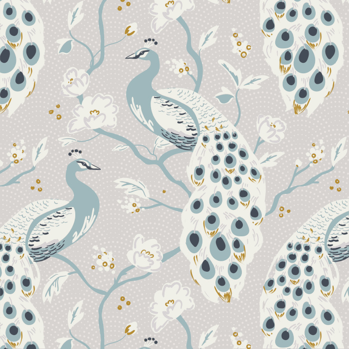 Enhance any wall in your home with the classic motif of our Peacock Chinoiserie Peel And Stick Removable Wallpaper.