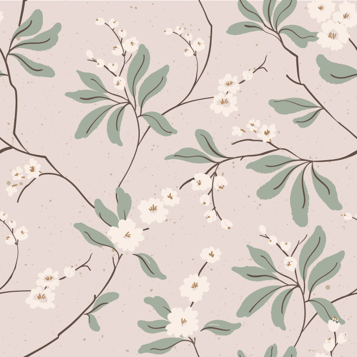 Create a stunning visual highlight with our Spring Branches Peel and Stick Removable Wallpaper.
