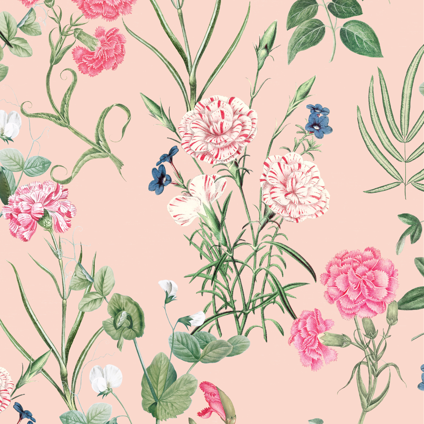 Vintage Carnation Wallpaper