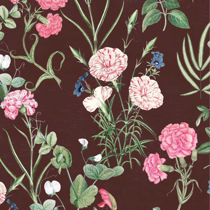 Add a charming, classic look of wildflowers to any wall in your home with our Vintage Carnation Peel And Stick Removable Wallpaper.