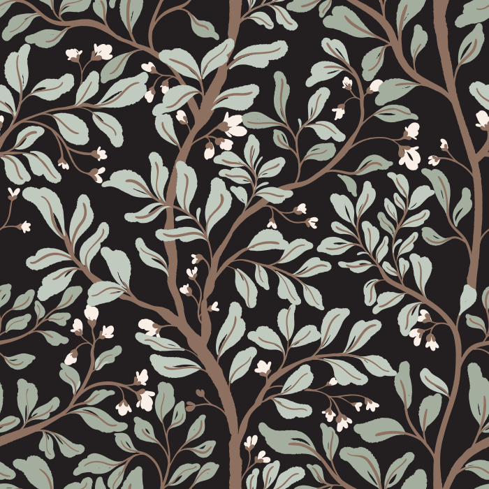 Create an enchanting space with our Moody Shadows Peel and Stick Removable Wallpaper.