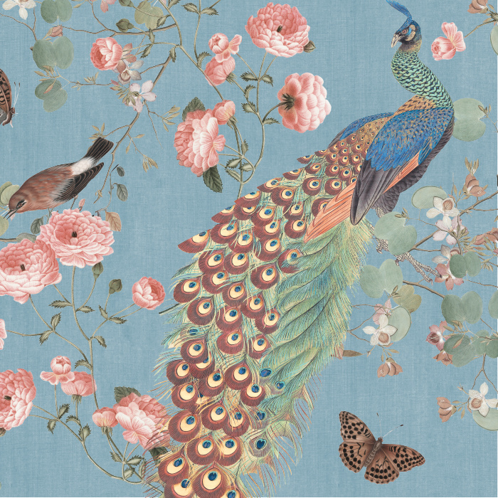 Our Victoria Garden Peel And Stick Removable Wallpaper brings a classy chinoiserie vibe to any wall in your home.