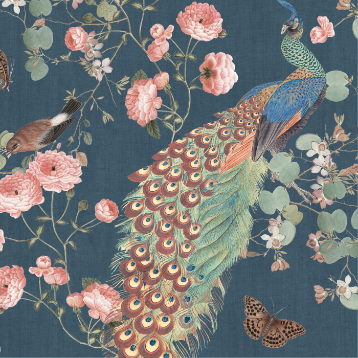 Our Victoria Garden Peel And Stick Removable Wallpaper brings a classy chinoiserie vibe to any wall in your home.