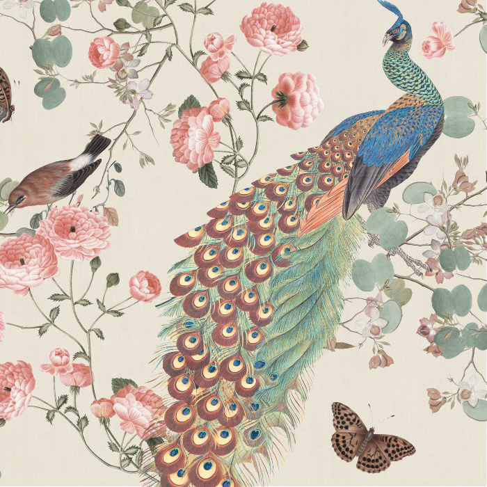 Our Victoria Garden Peel And Stick Removable Wallpaper brings a classy chinoiserie vibe to any wall in your home.